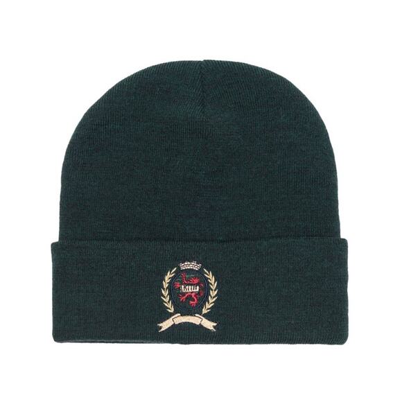 Kith x Tommy Hilfiger Crest Beanie Winter Hat Forest Green - Picture 1 of 7